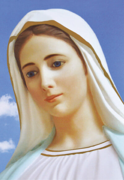 Мать Мария (На голубом фоне)